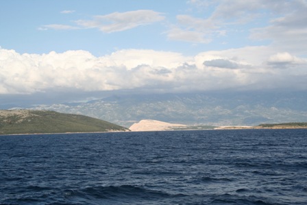 Traversée de l'Ile de Pag à l'Ile de Krk