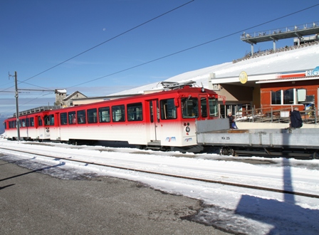 Arrive du train au Rigi Klum