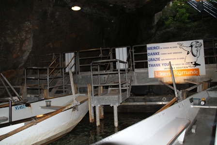 Dpart barque lac de Saint-Lonard